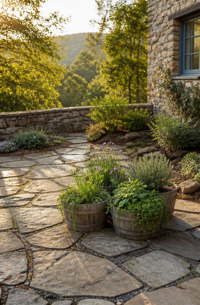 Growing Herbs Outdoors: Planting, Watering and Harvesting Tips 10 Thyme and rosemary plants thriving in a garden.