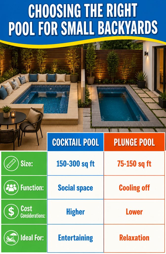 10 Little Backyard Ideas That Maximize Every Square Foot in 2026 14 Information on different types of pools suitable for small backyards.