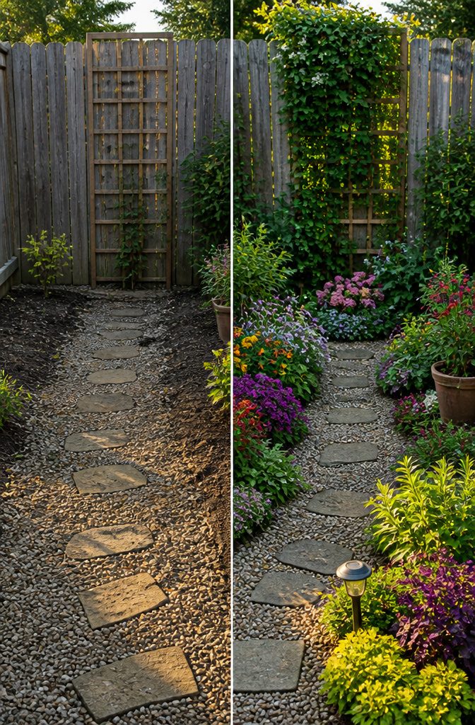 10 Little Backyard Ideas That Maximize Every Square Foot in 2026 11 Vibrant flowers in a small garden creating a bright atmosphere.