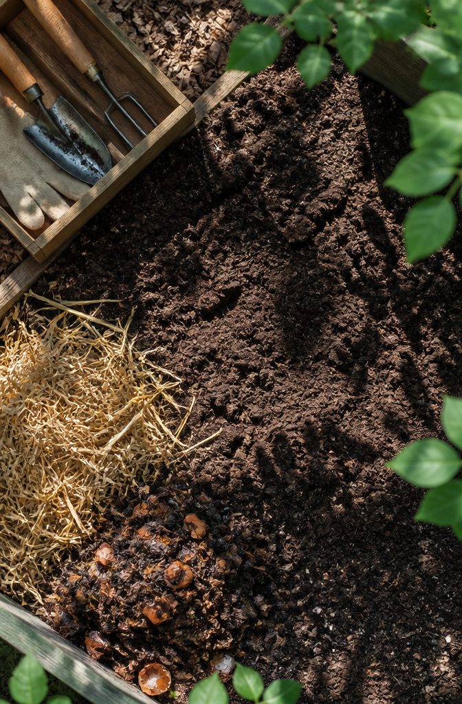 Raised Garden Bed for Beginners: 7 Steps to Start Growing 9 A person inspecting topsoil at a landscape yard.