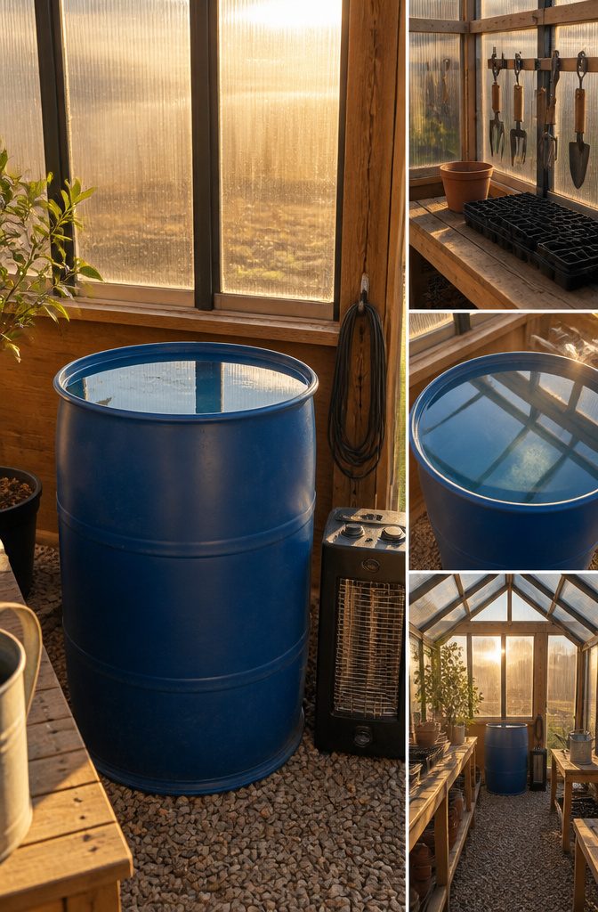 Winter Greenhouse Maintenance: A 7-Step Guide to Protecting Your Structure 6 A heating unit inside a greenhouse being checked for functionality.